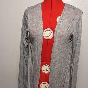 STRADIVARIUS - Light Weight Cardigan, Grey, Large